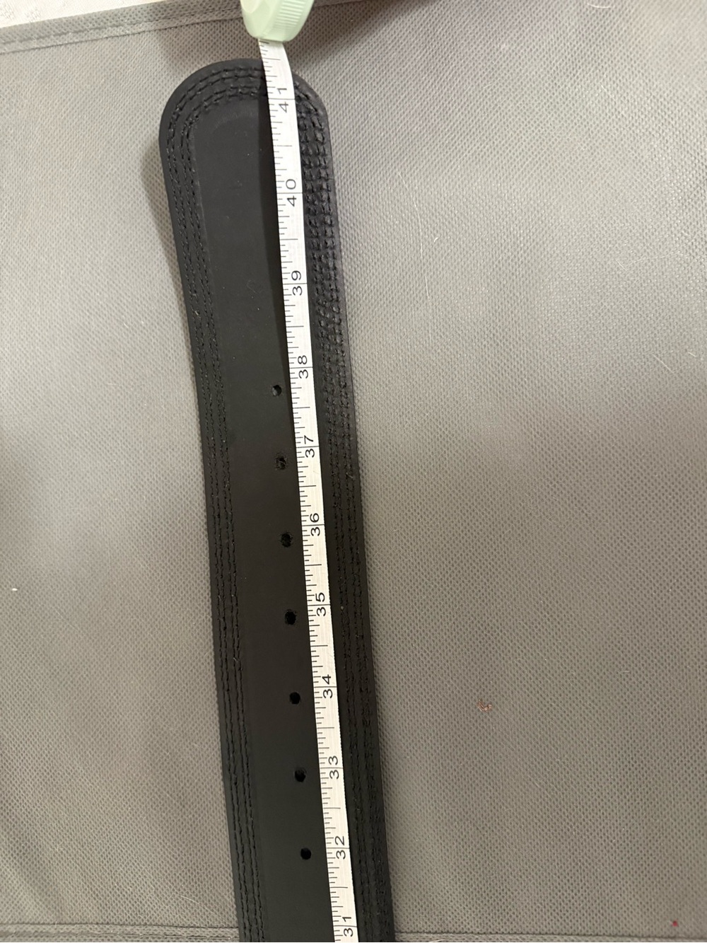 Sezane navy leather belt - Picture 7 of 7